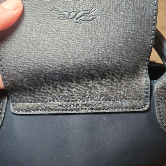 Longchamp Navy Blue Modele Depose Large Tote Bag with Scarf - Picture 14 of 15